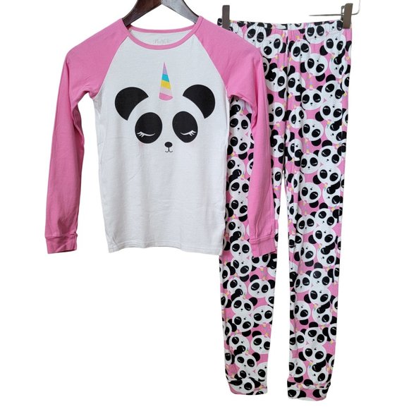 The Children's Place Unicorn Panda Knit Pajama Set - Picture 1 of 14